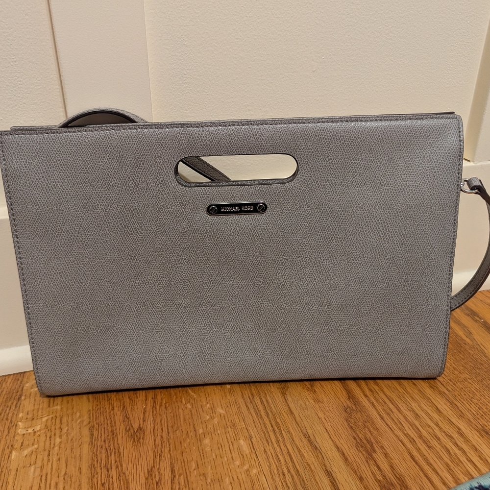 Michael Kors Silver Clutch Bag